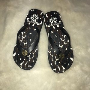 Tory Burch wedge flip flops
